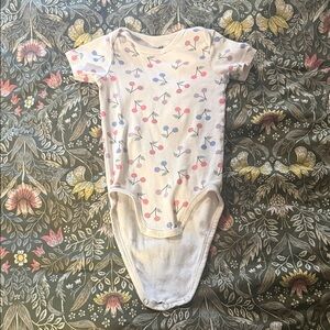 H&M Cherry Pattern Kids Bodysuit - Pink and Blue